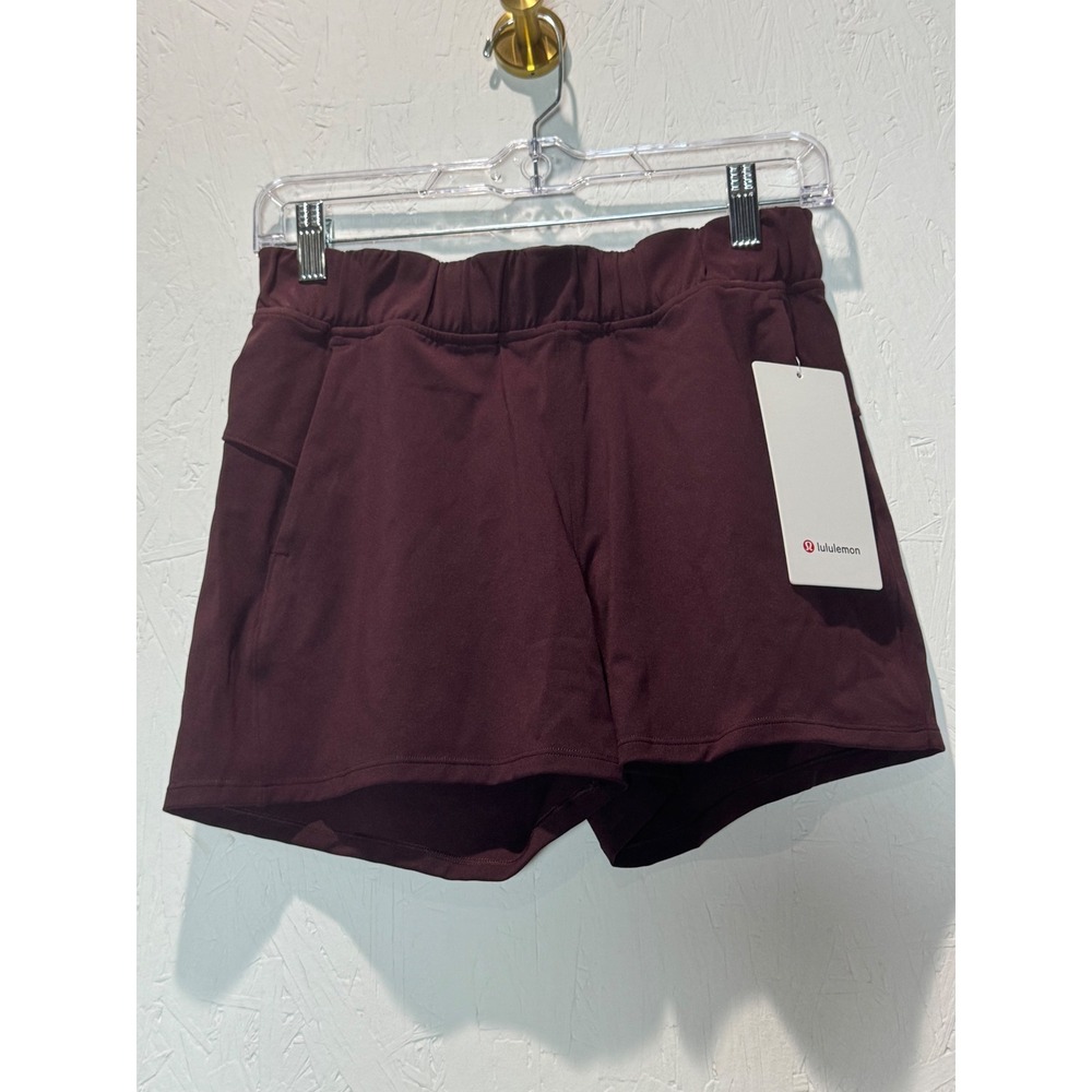 Lululemon Luxtreme Slim-Fit Pull-On MR Shorts Goodnight Plum LW7DVOS Size 4
